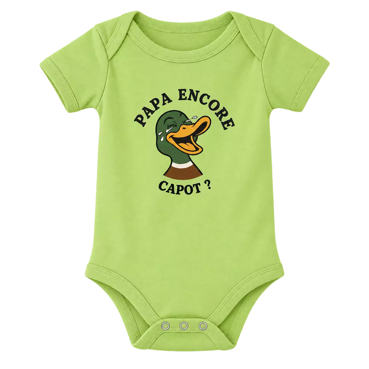 Body Bébé Capot vert