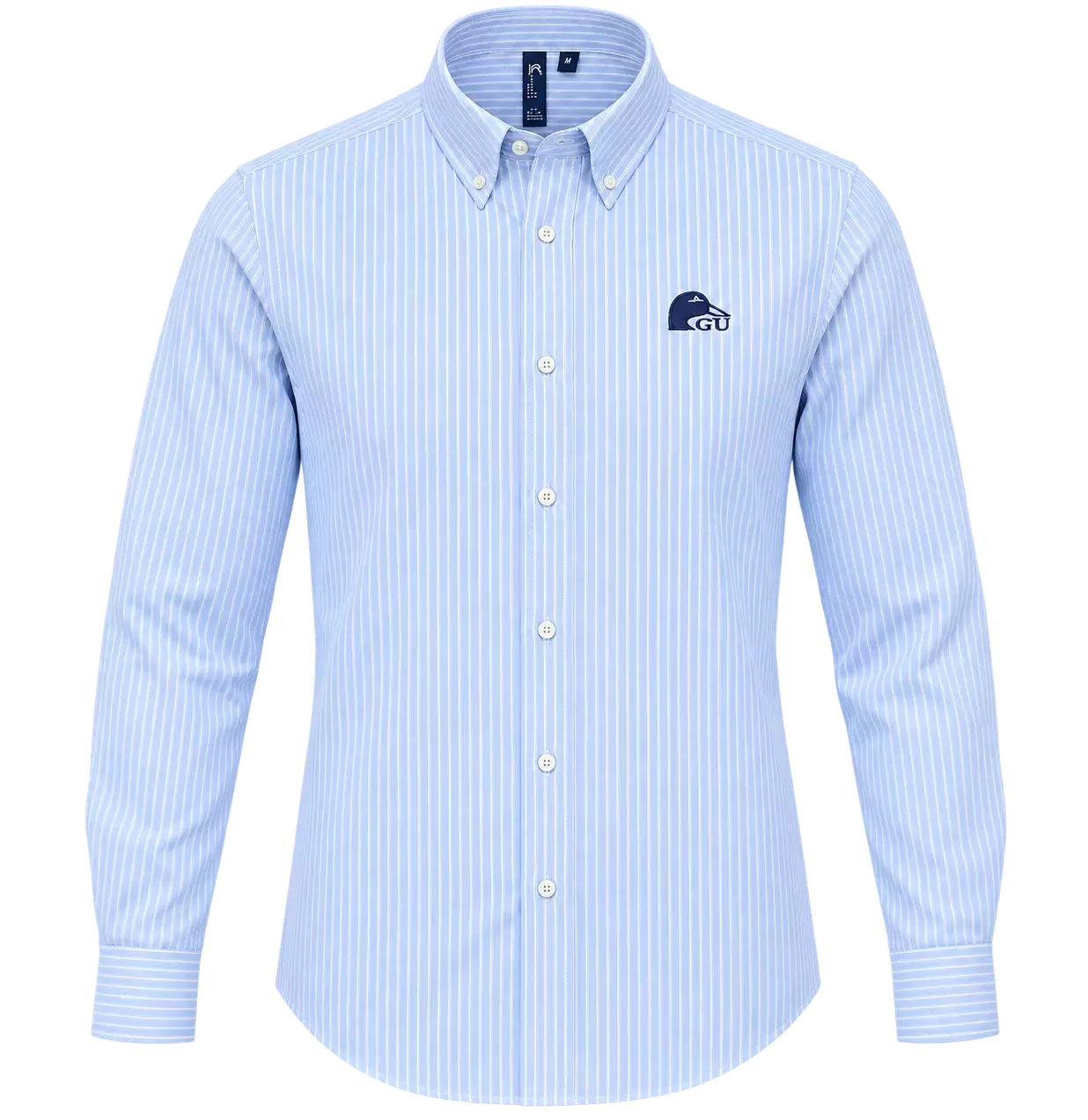 Chemise Oxford Rayée Bleue Unisexe