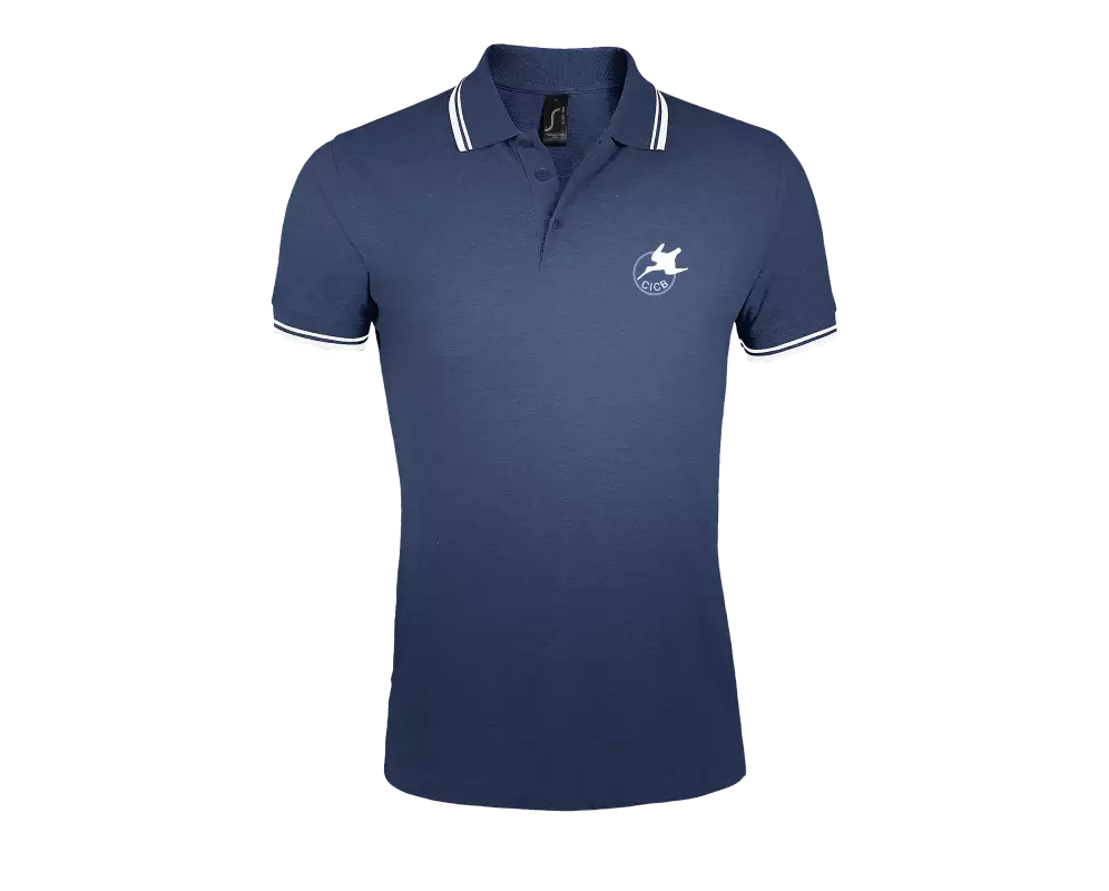 Polo Marine et Blanc CICB