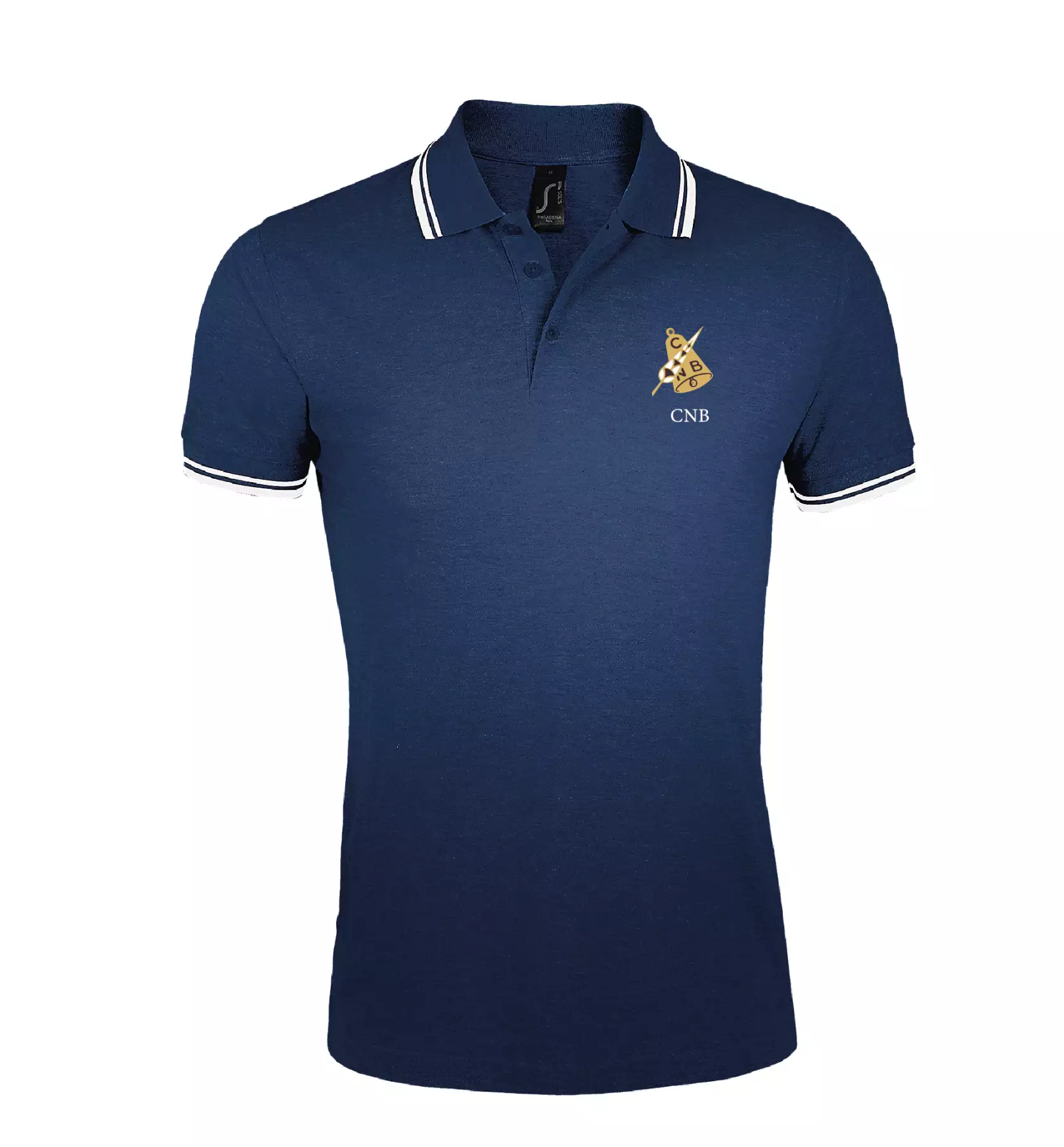 Polo Marine et Blanc CNB