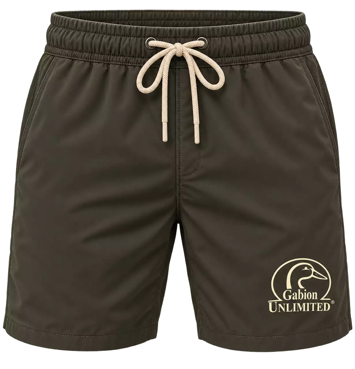 Short de Bain Kaki Eco-responsable