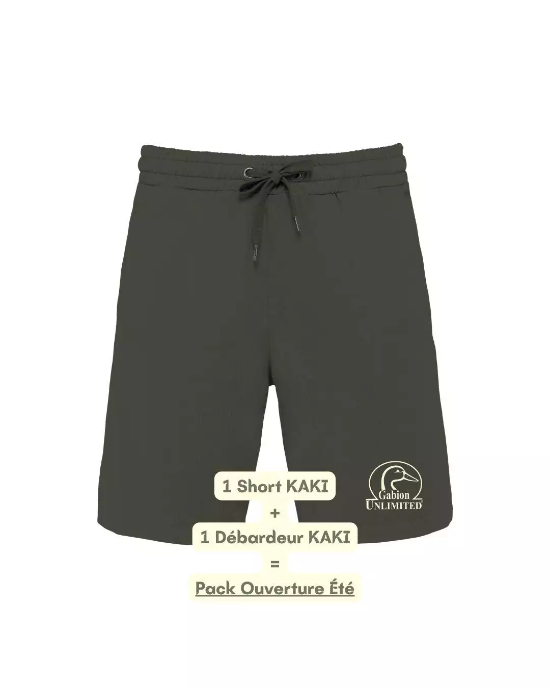 Short Kaki G.U en coton