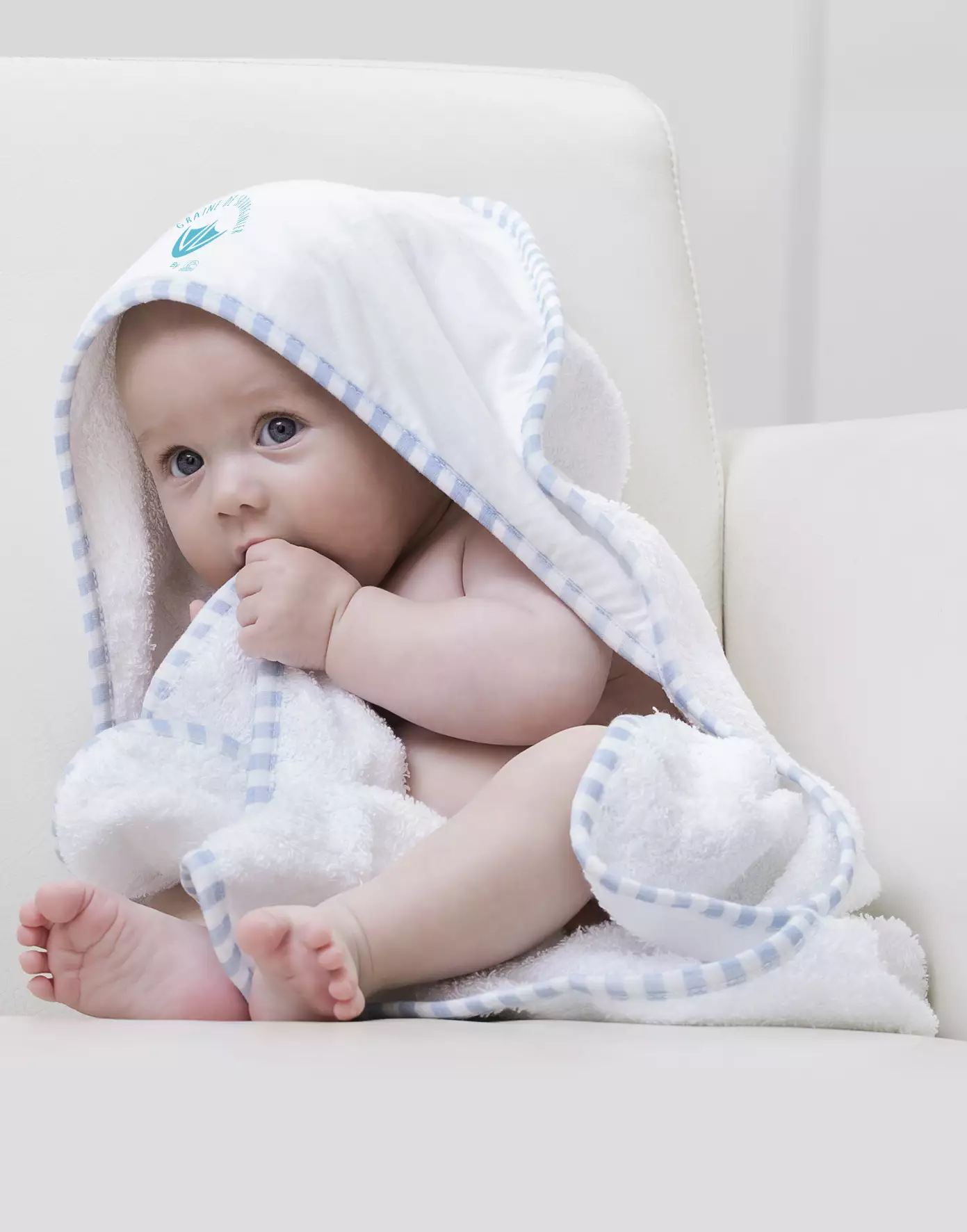 Bébé - Cape de bain - Bleu