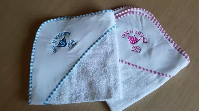 Bébé - Cape de bain - Bleu