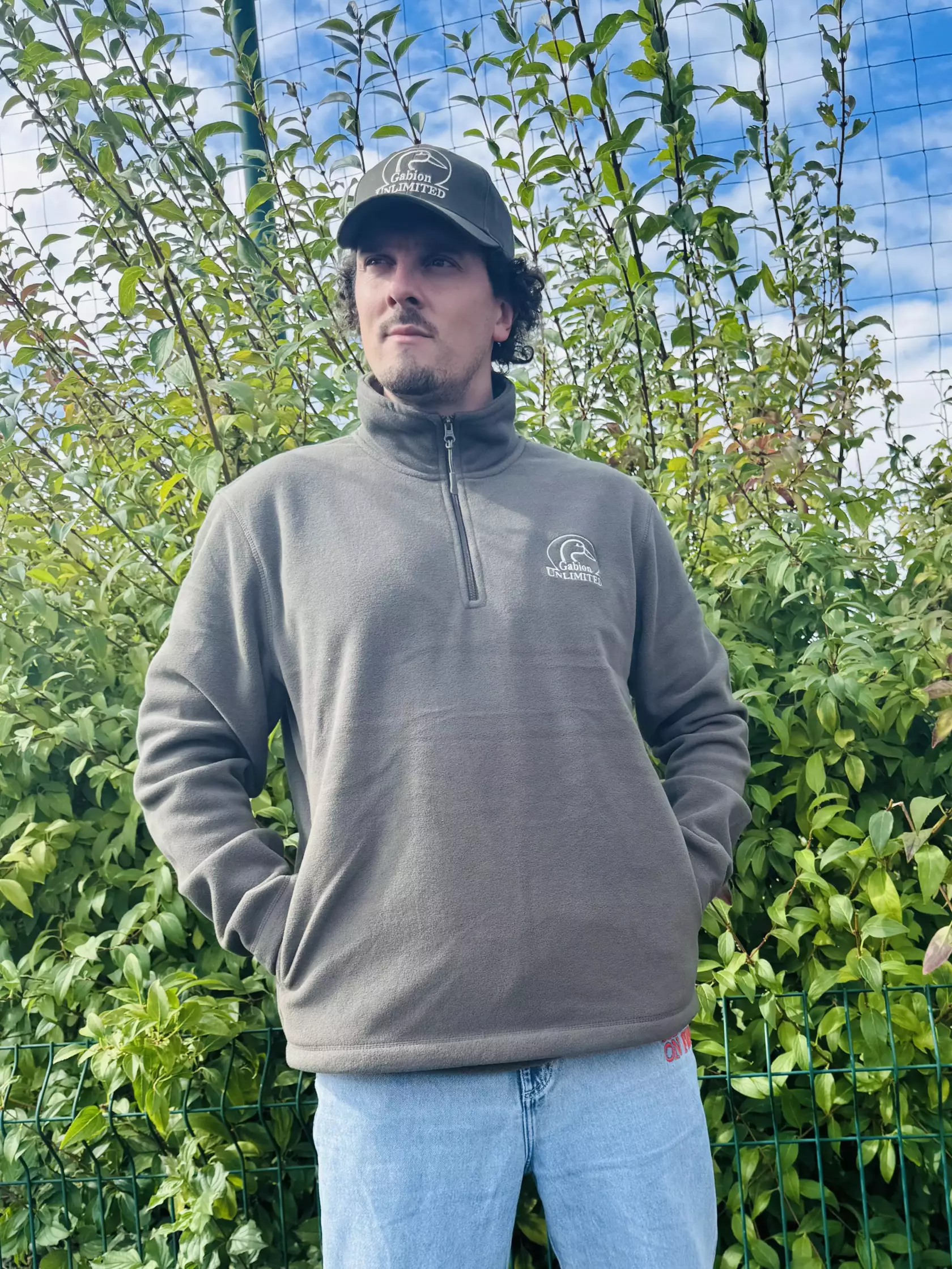 Sweat Polaire 1/4 Zip Kaki
