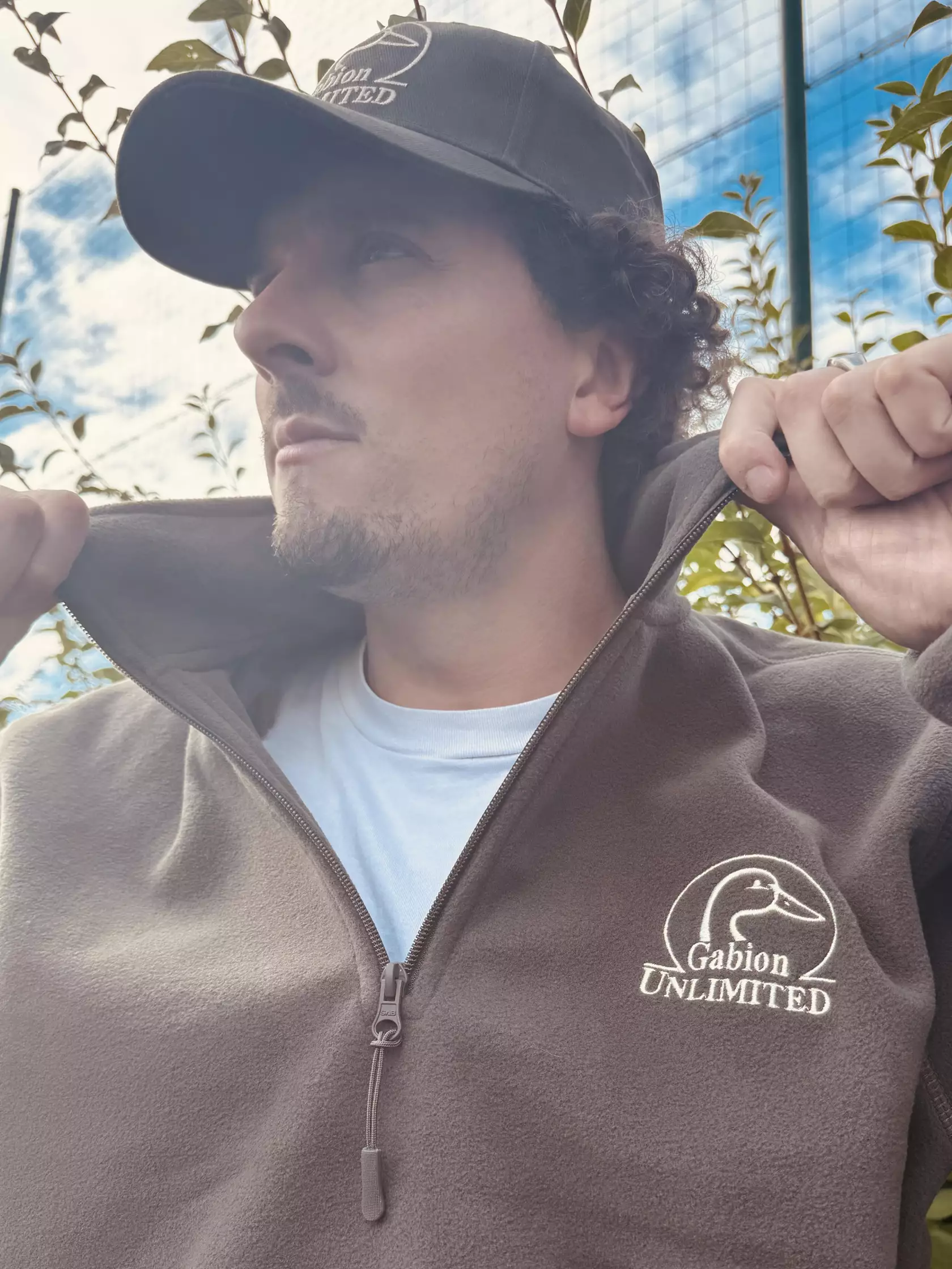 Sweat Polaire 1/4 Zip Kaki