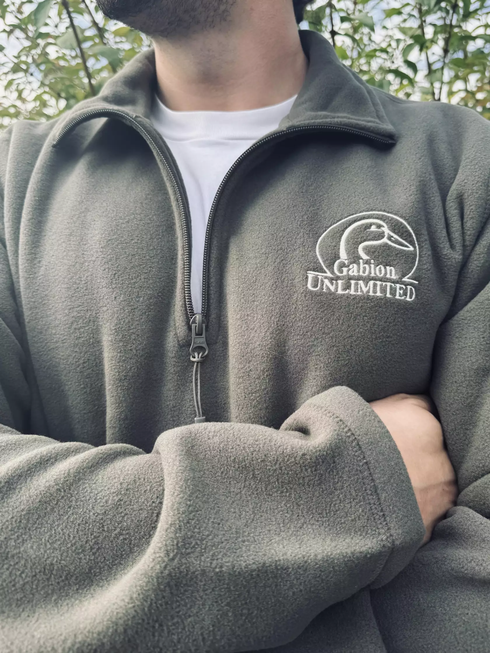 Sweat Polaire 1/4 Zip Kaki