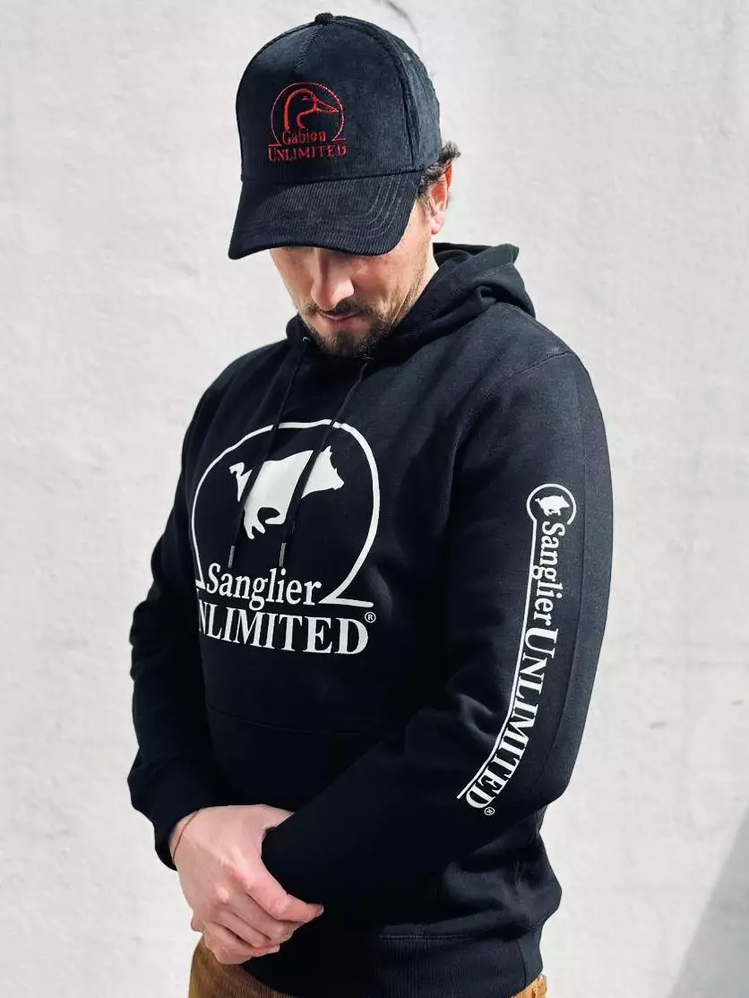 Sweat Sanglier Unlimited Noir