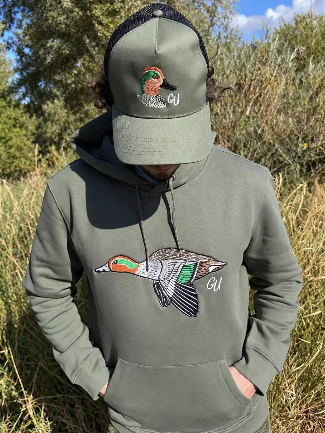 Sweat Sarcelle Brodé
