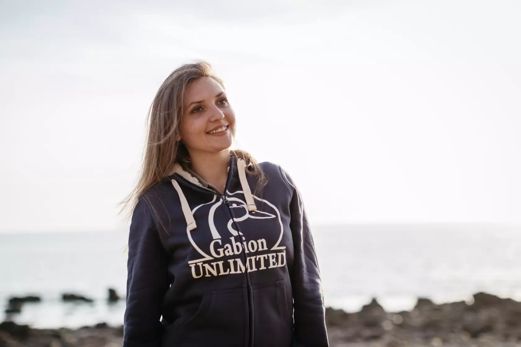 Sweat Zippé Sherpa Marine Unisexe