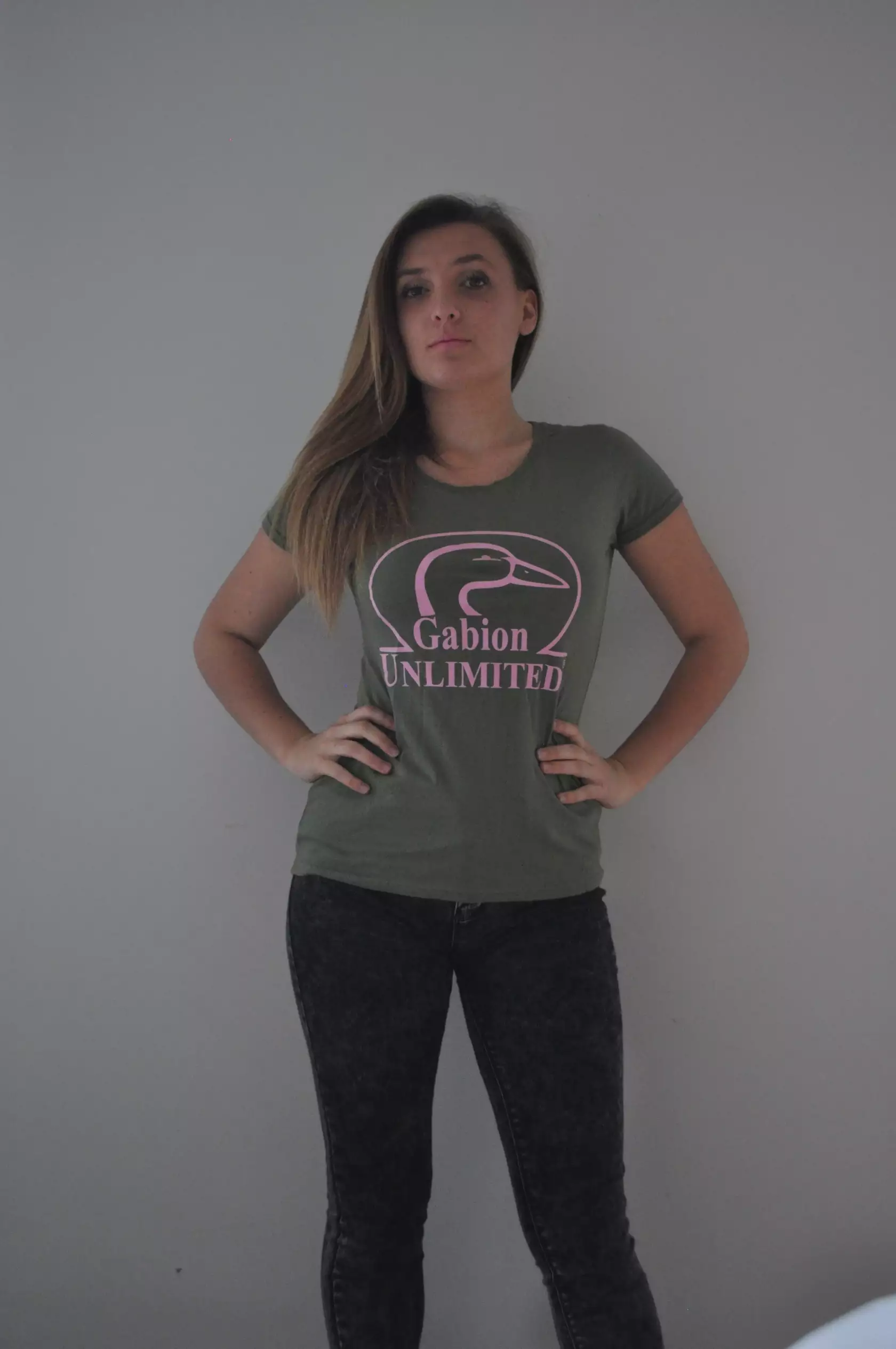 T-Shirt Kaki Femme