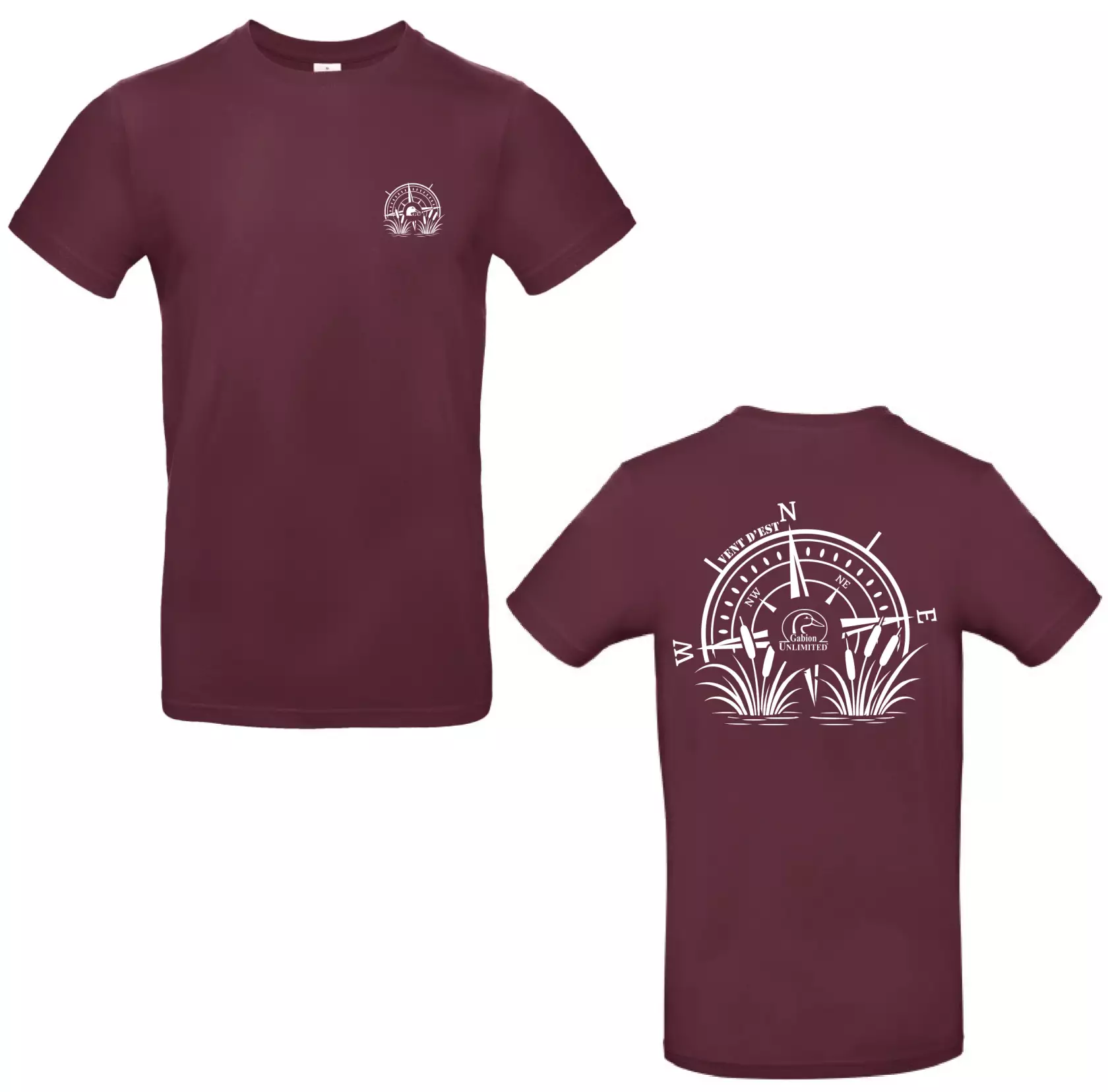 T-Shirt Vent d'Est 2.0 Bordeaux