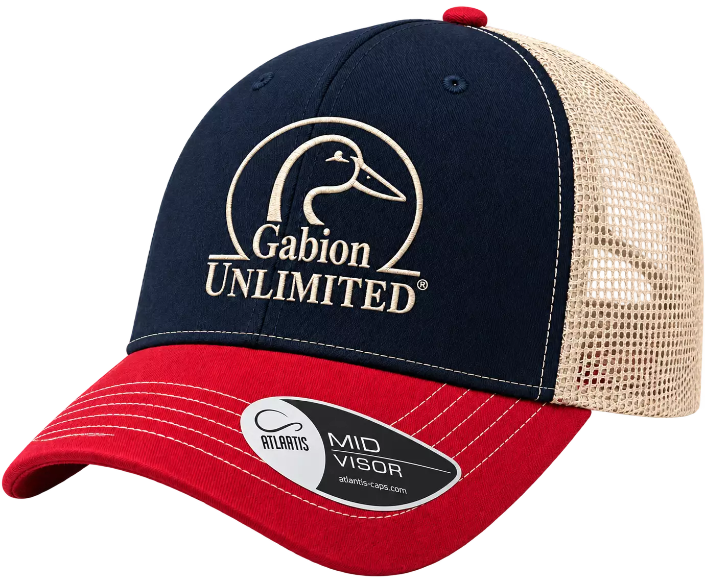 Casquette Filet Rouge & Bleue