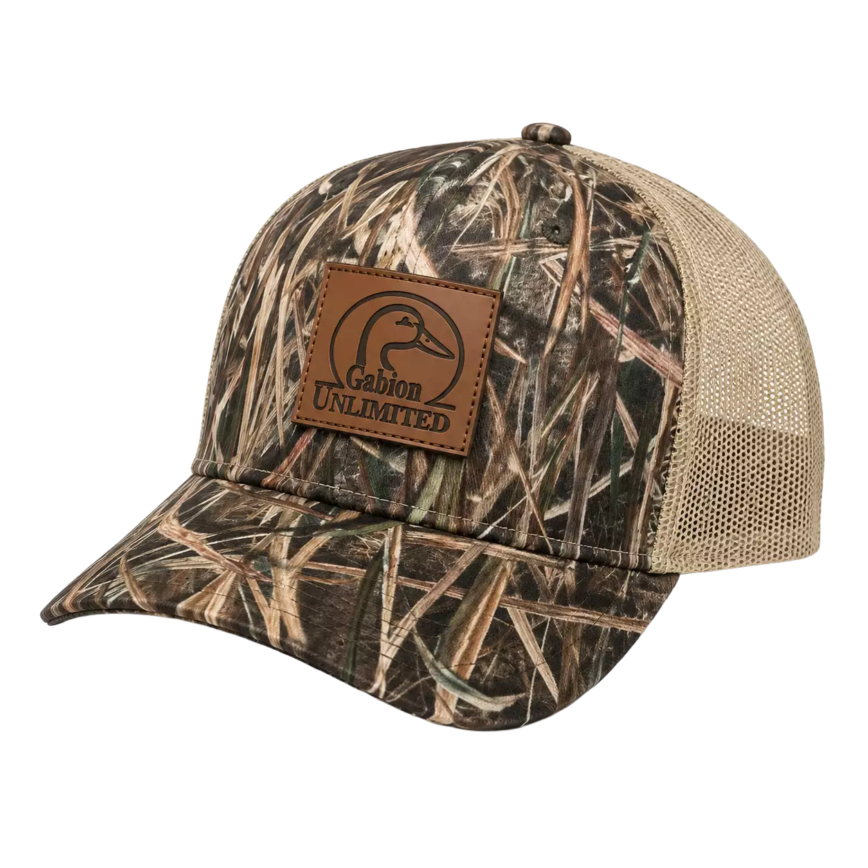 Casquette Mossy OAK Filet Patch Cuir