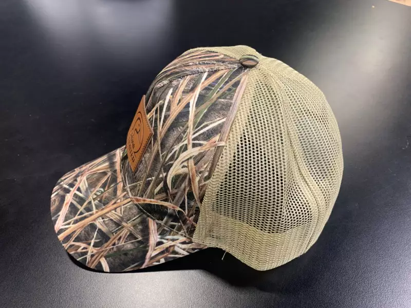 Casquette Mossy OAK Filet Patch Cuir
